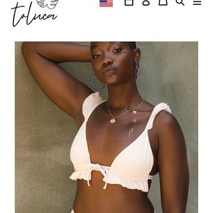 Toluca Swim Top Flutter NWT